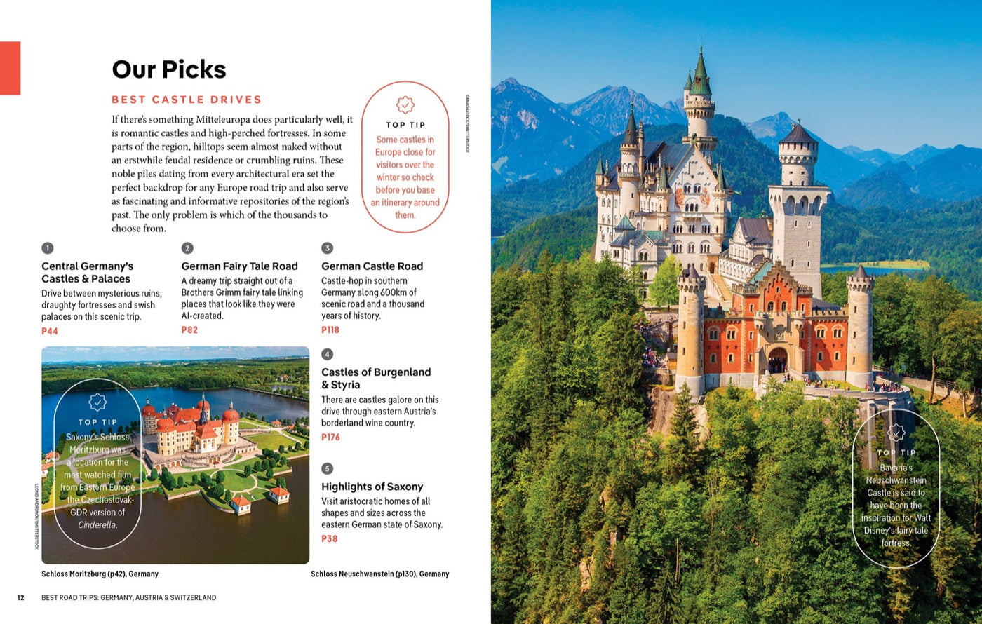 Lonely Planet Best Road Trips Germany, Austria & Switzerland inside page 2