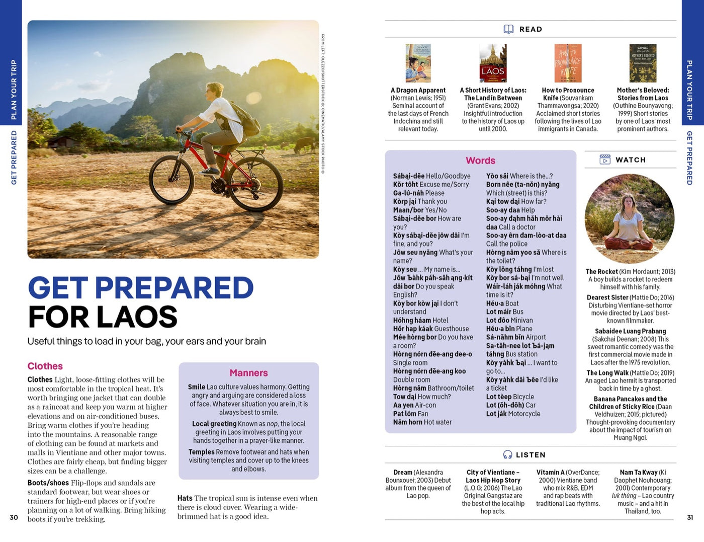 Lonely Planet Laos inside page 7