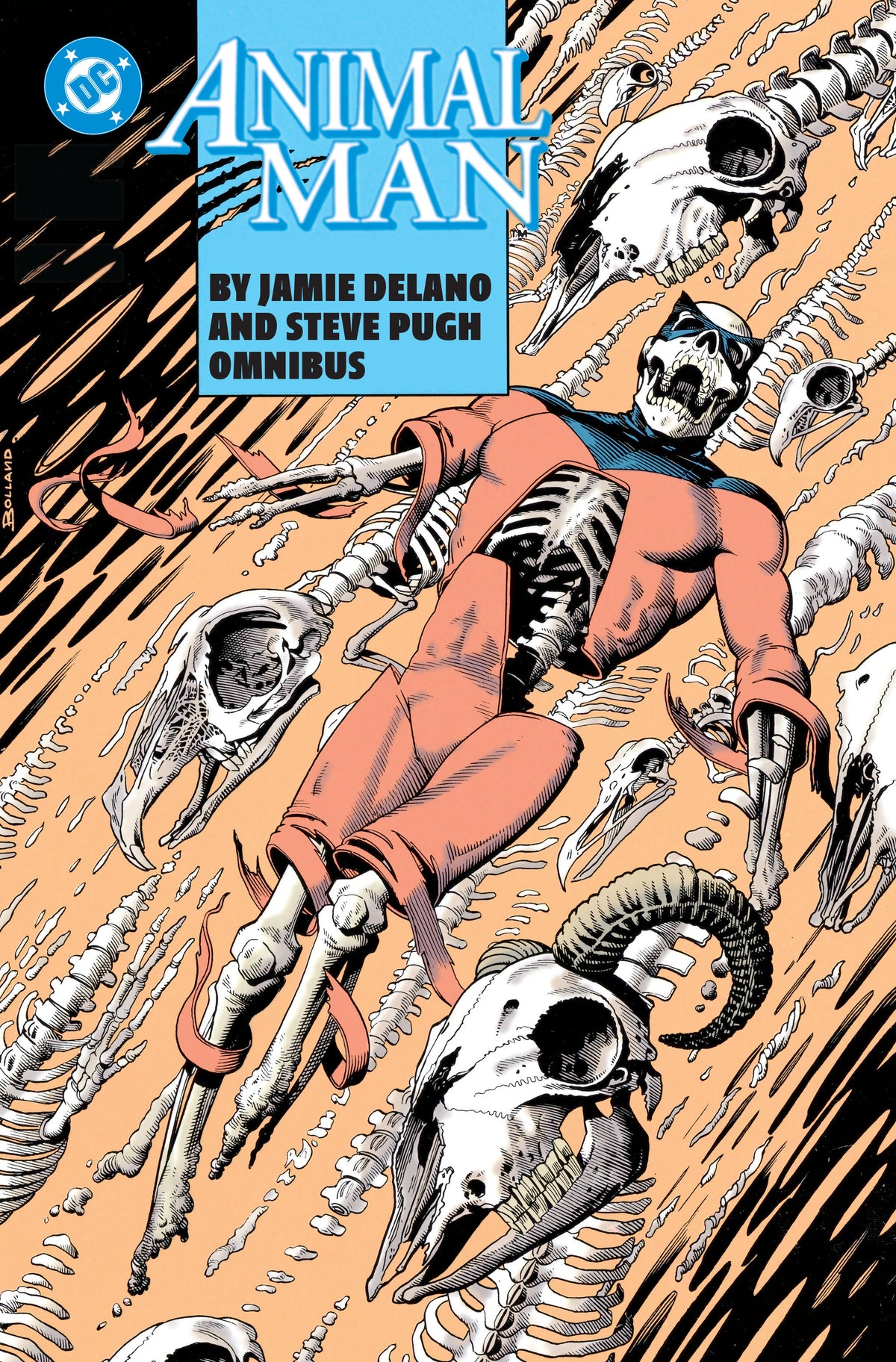 Animal Man by Jamie Delano and Steve Pugh Omnibus cover (ISBN 9781799516392)