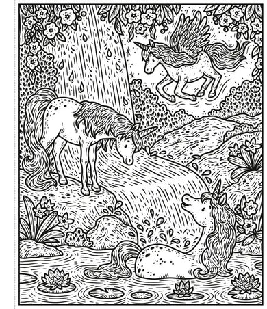 Unicorn World Magic Painting Book GB - Paperback / softback