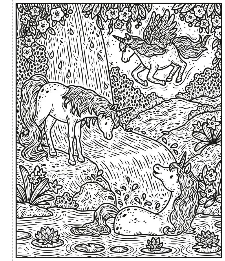 Unicorn World Magic Painting Book GB - Paperback / softback