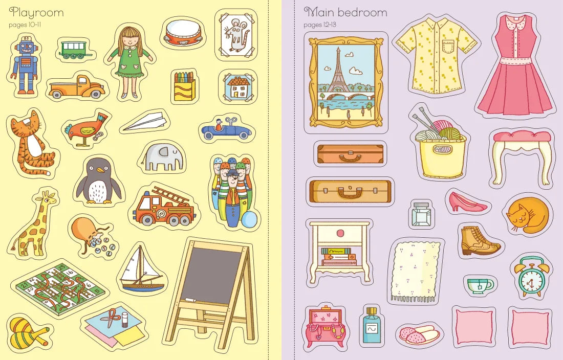 First Sticker Book Doll's House GB - Paperback / softback (9781805077398)