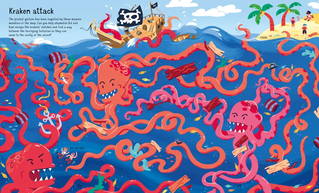 Usborne Book and Jigsaw Under the Sea Maze GB - Paperback / softback