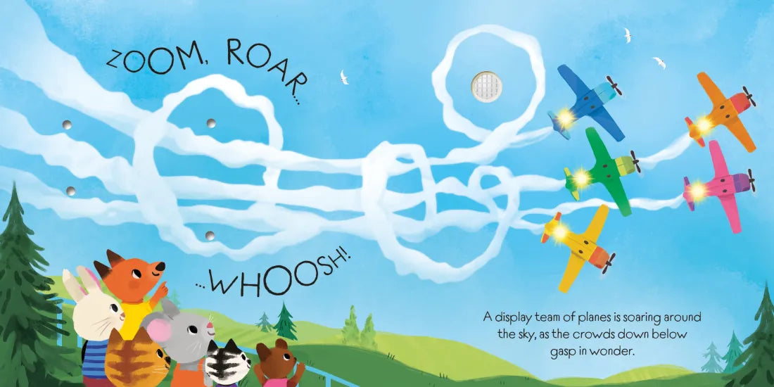 Lights and Sounds Planes and Helicopters GB - Board book