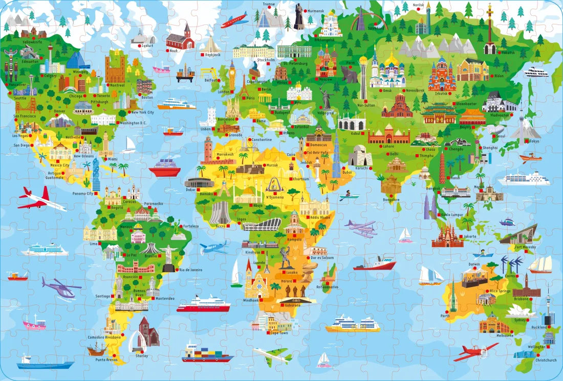 Book and Jigsaw Cities of the World GB - Paperback / softback