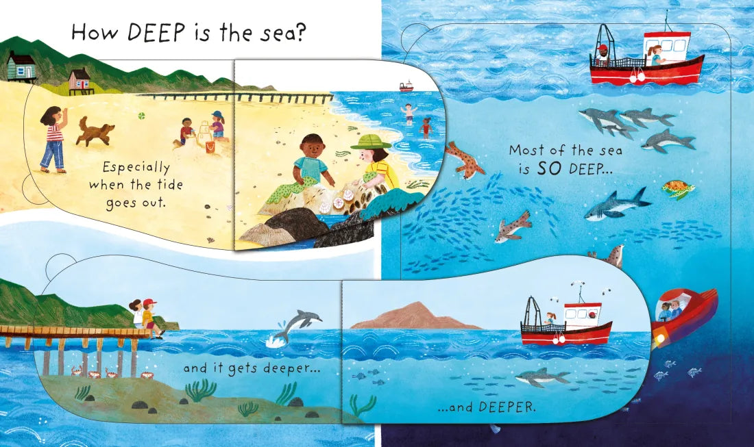 Very First Questions and Answers: How deep is the sea? GB - Board book