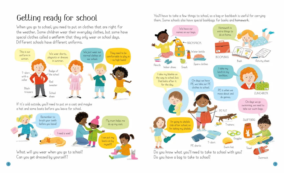All About Starting School GB - Hardback