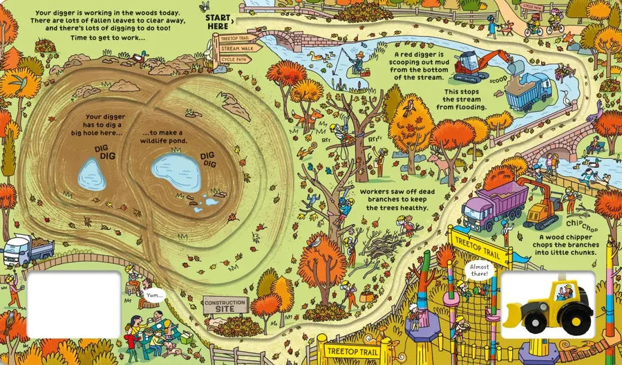 Wind-up Digger GB - Board book