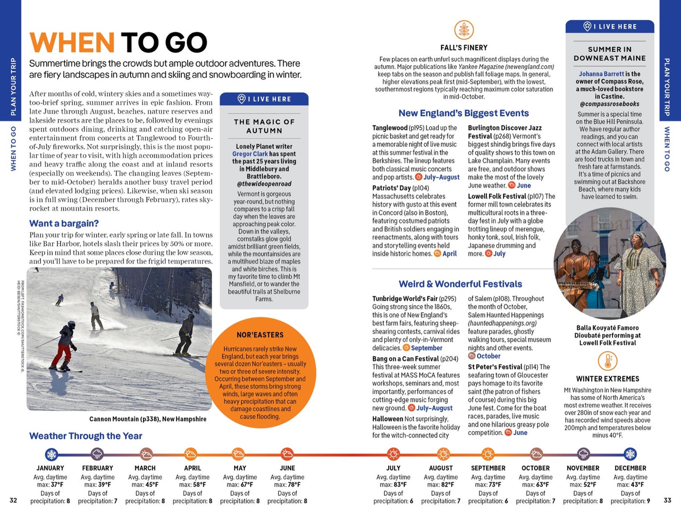 Lonely Planet New England inside page 6