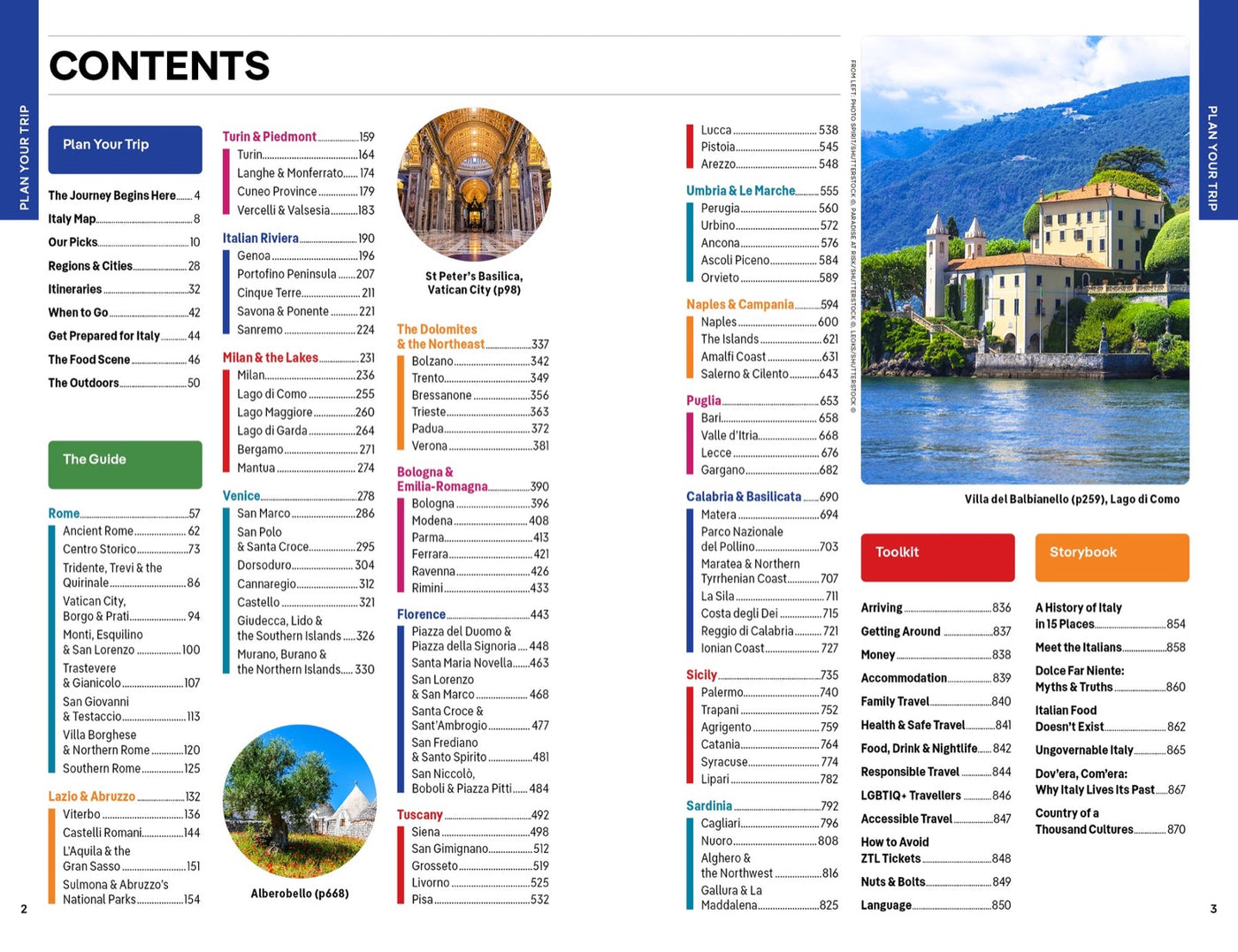 Lonely Planet Italy inside page 1