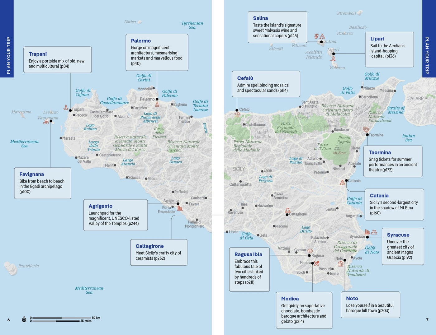 Lonely Planet Sicily inside page 3