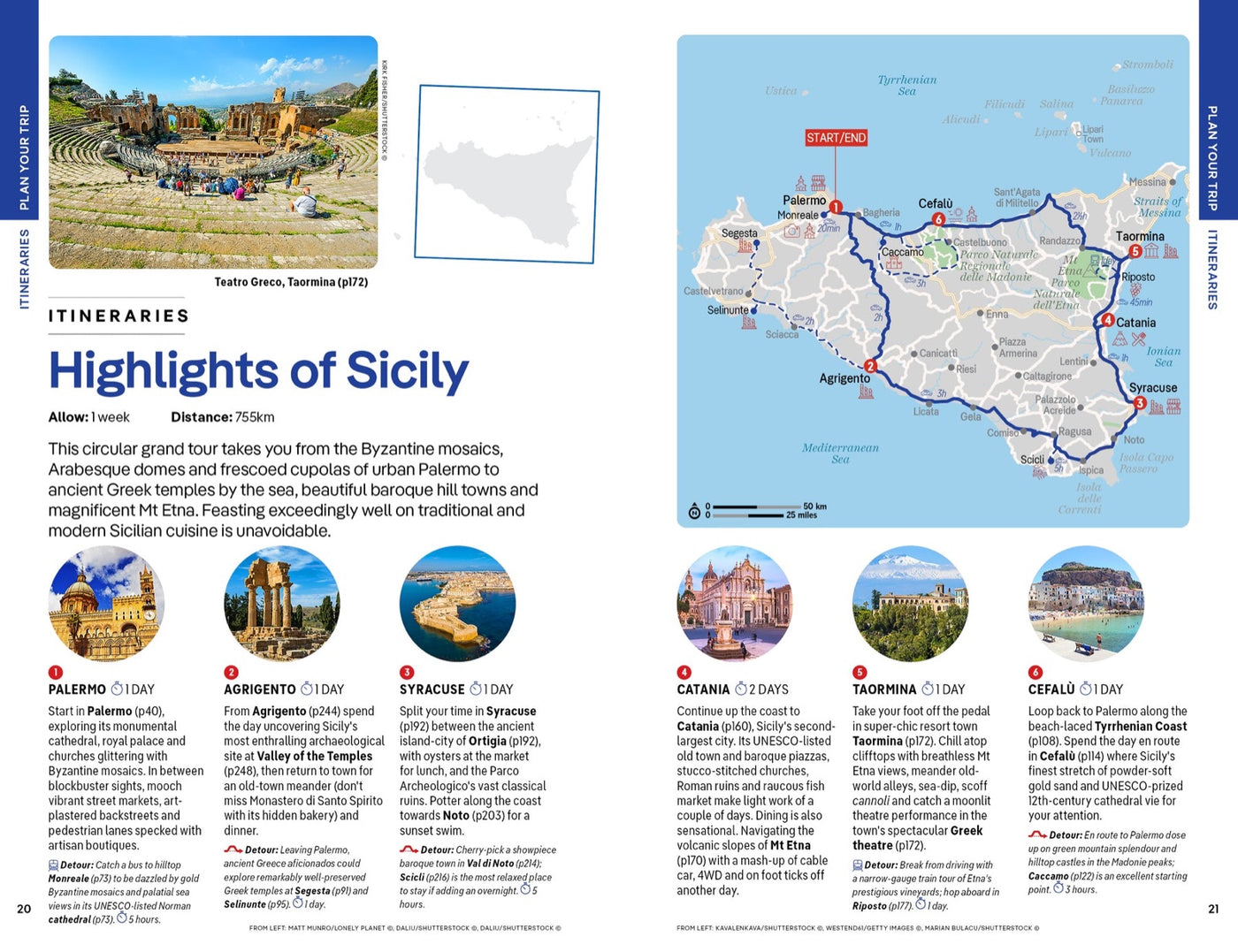 Lonely Planet Sicily inside page 5