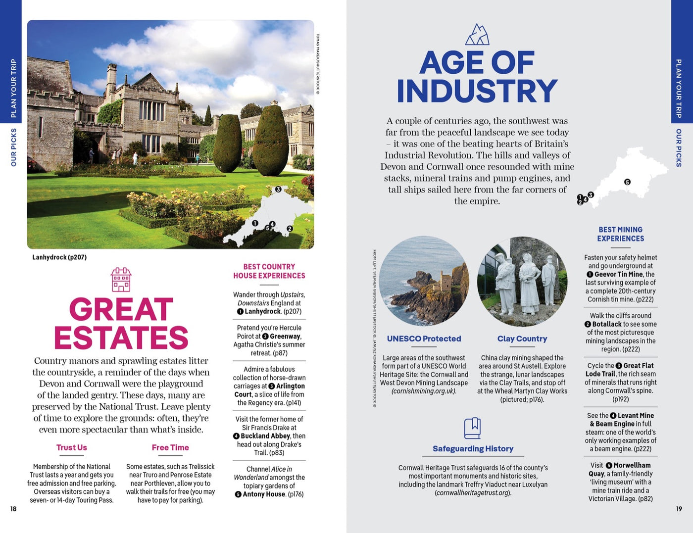 Lonely Planet Devon & Cornwall inside page 4