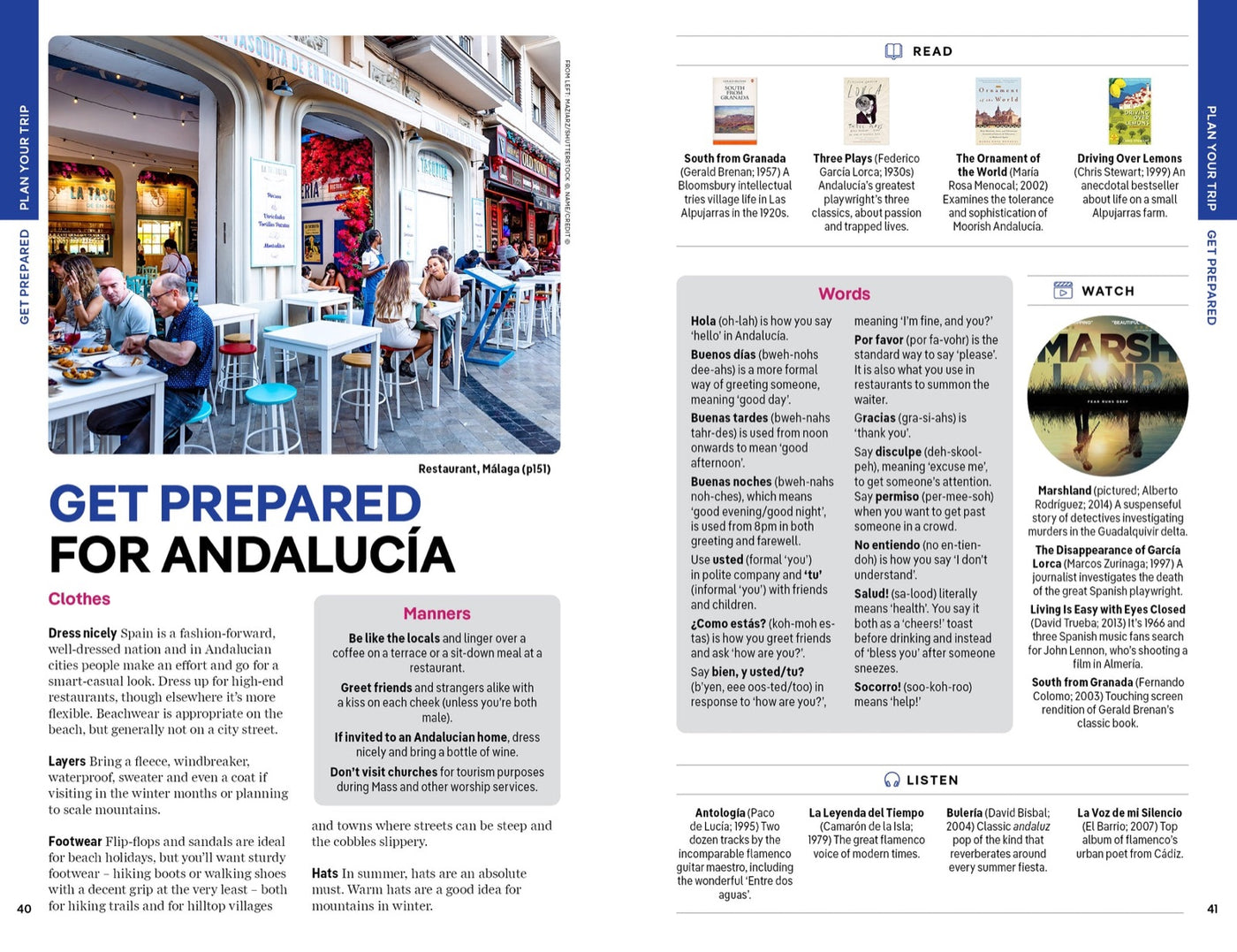 Lonely Planet Andalucia inside page 7
