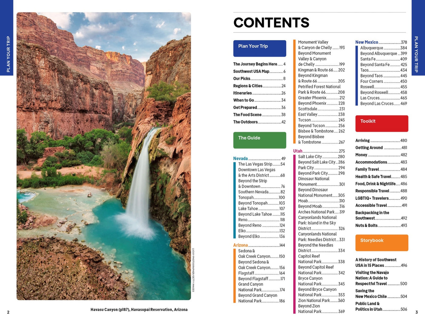Lonely Planet Southwest USA inside page 1