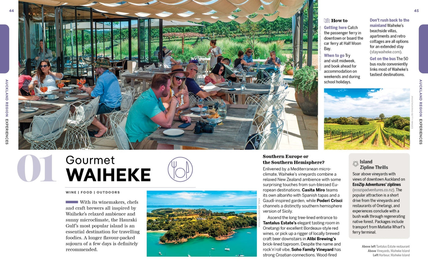 Lonely Planet Experience New Zealand inside page 10