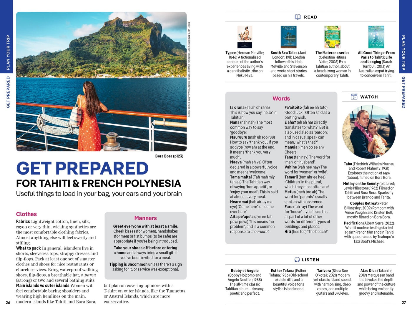 Lonely Planet Tahiti & French Polynesia inside page 7