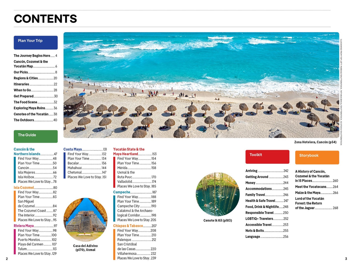 Lonely Planet Cancun, Cozumel & the Yucatan inside page 1