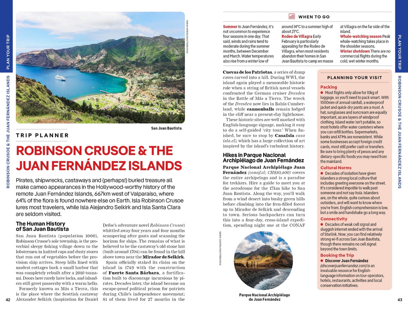 Lonely Planet Chile & Rapa Nui (Easter Island) inside page 9