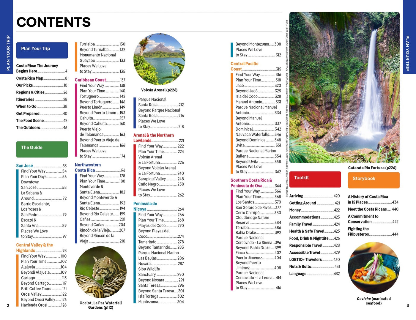 Lonely Planet Costa Rica inside page 1