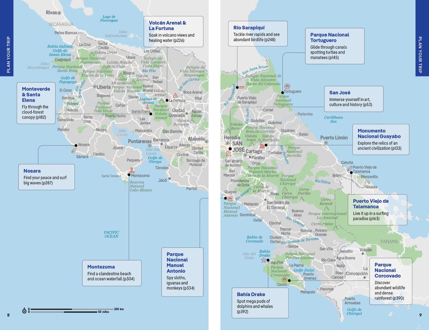 Lonely Planet Costa Rica inside page 3