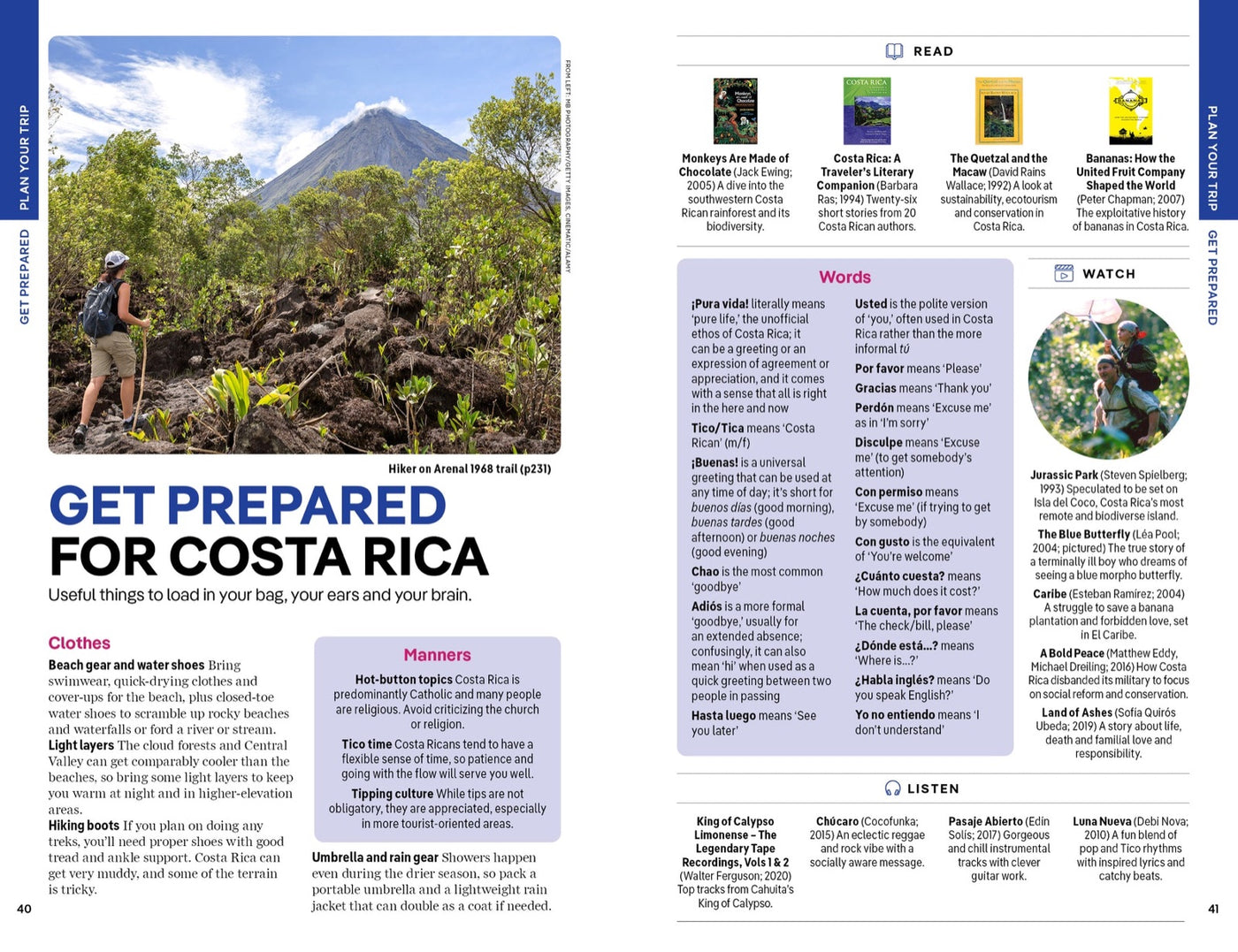 Lonely Planet Costa Rica inside page 7