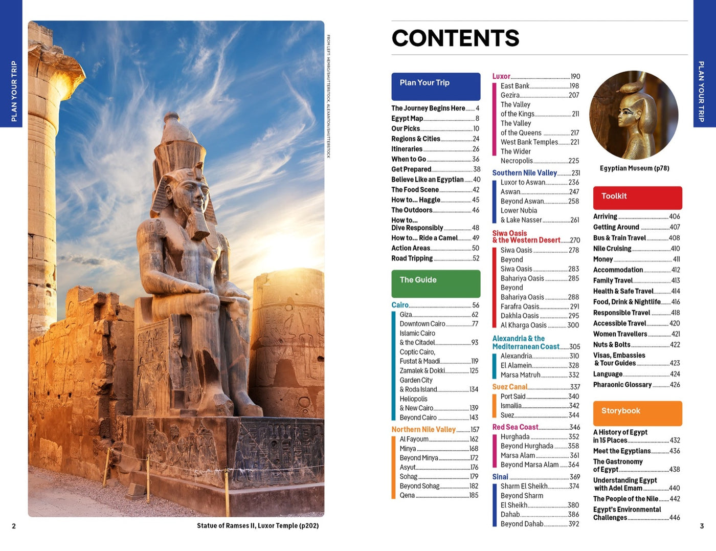 Lonely Planet Egypt inside page 1