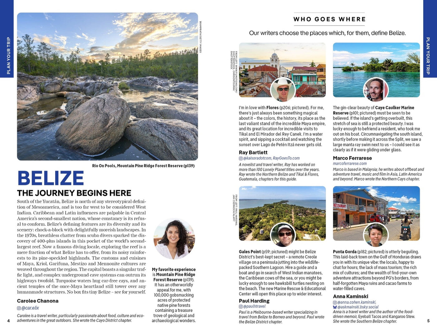 Lonely Planet Belize inside page 2