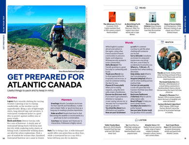 Lonely Planet Atlantic Canada inside page 6