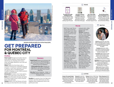 Lonely Planet Montreal & Quebec City inside page 5