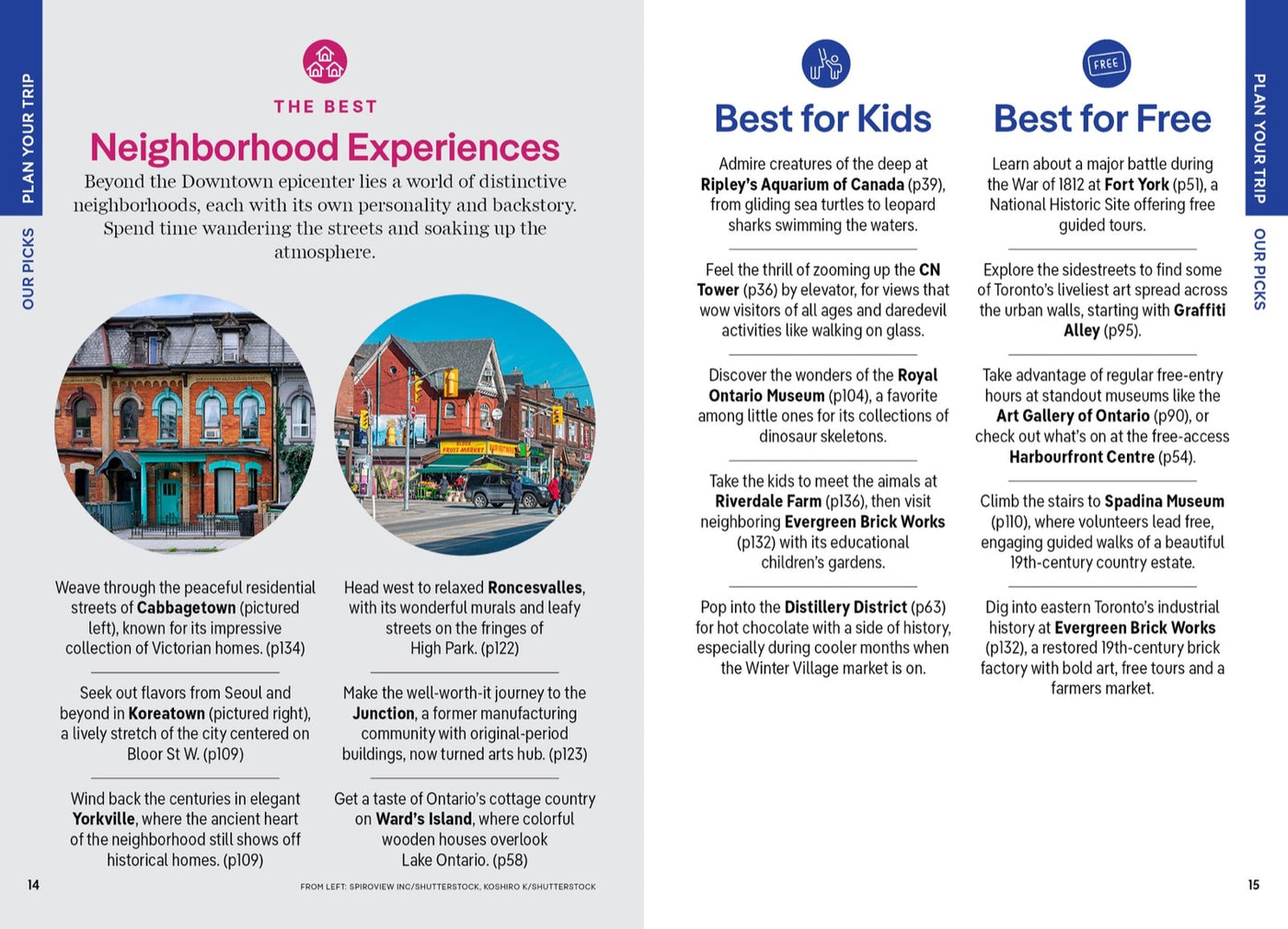 Lonely Planet Pocket Toronto inside page 2