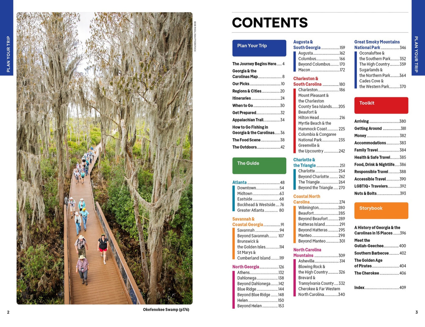 Lonely Planet Georgia & the Carolinas inside page 1