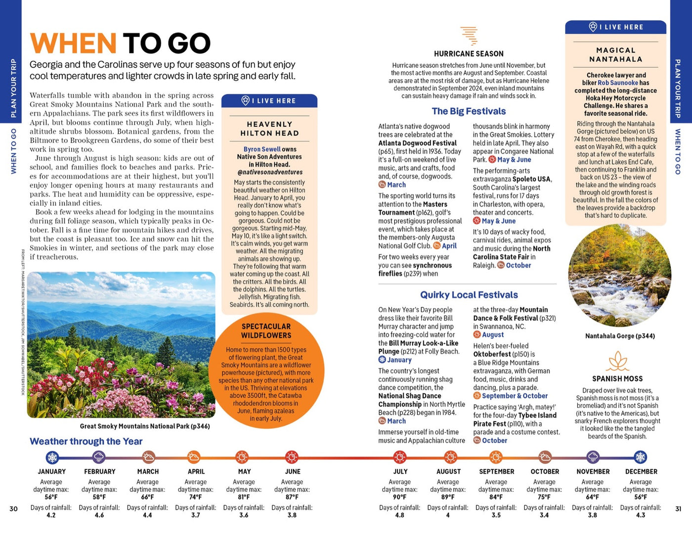 Lonely Planet Georgia & the Carolinas inside page 6