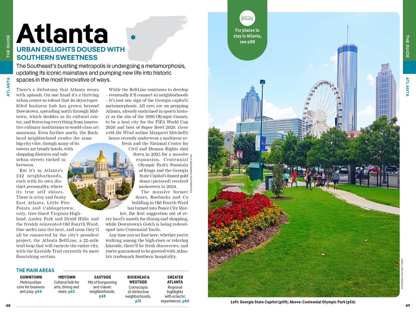 Lonely Planet Georgia & the Carolinas inside page 10