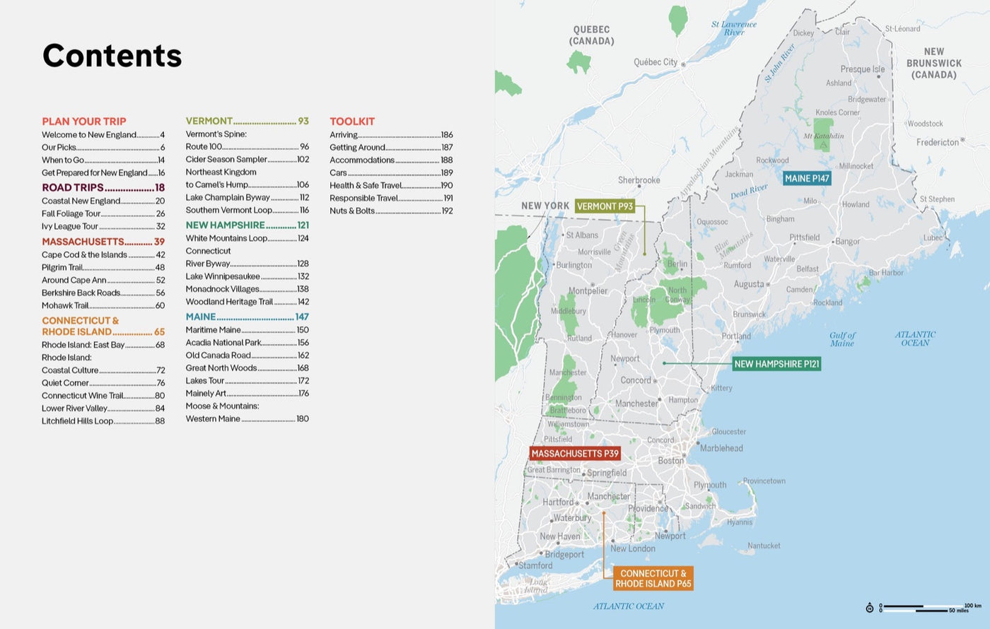 Lonely Planet Best Road Trips New England inside page 1