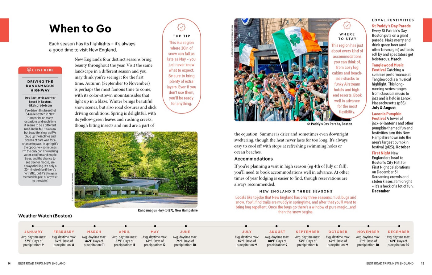 Lonely Planet Best Road Trips New England inside page 4