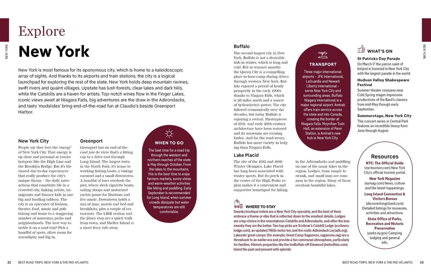 Lonely Planet Best Road Trips New York & the Mid-Atlantic inside page 8