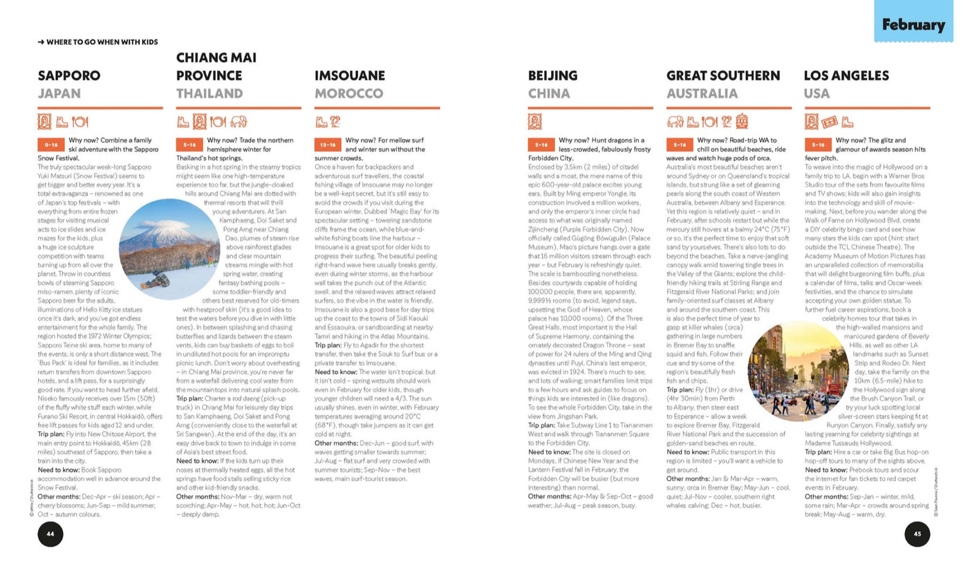 Lonely Planet Where To Go When With Kids inside page 6