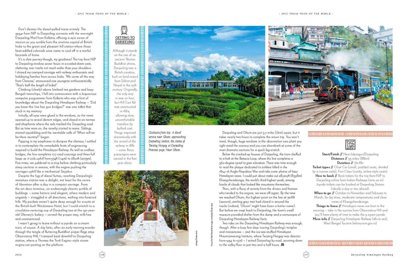Lonely Planet Epic Train Trips of the World inside page 9