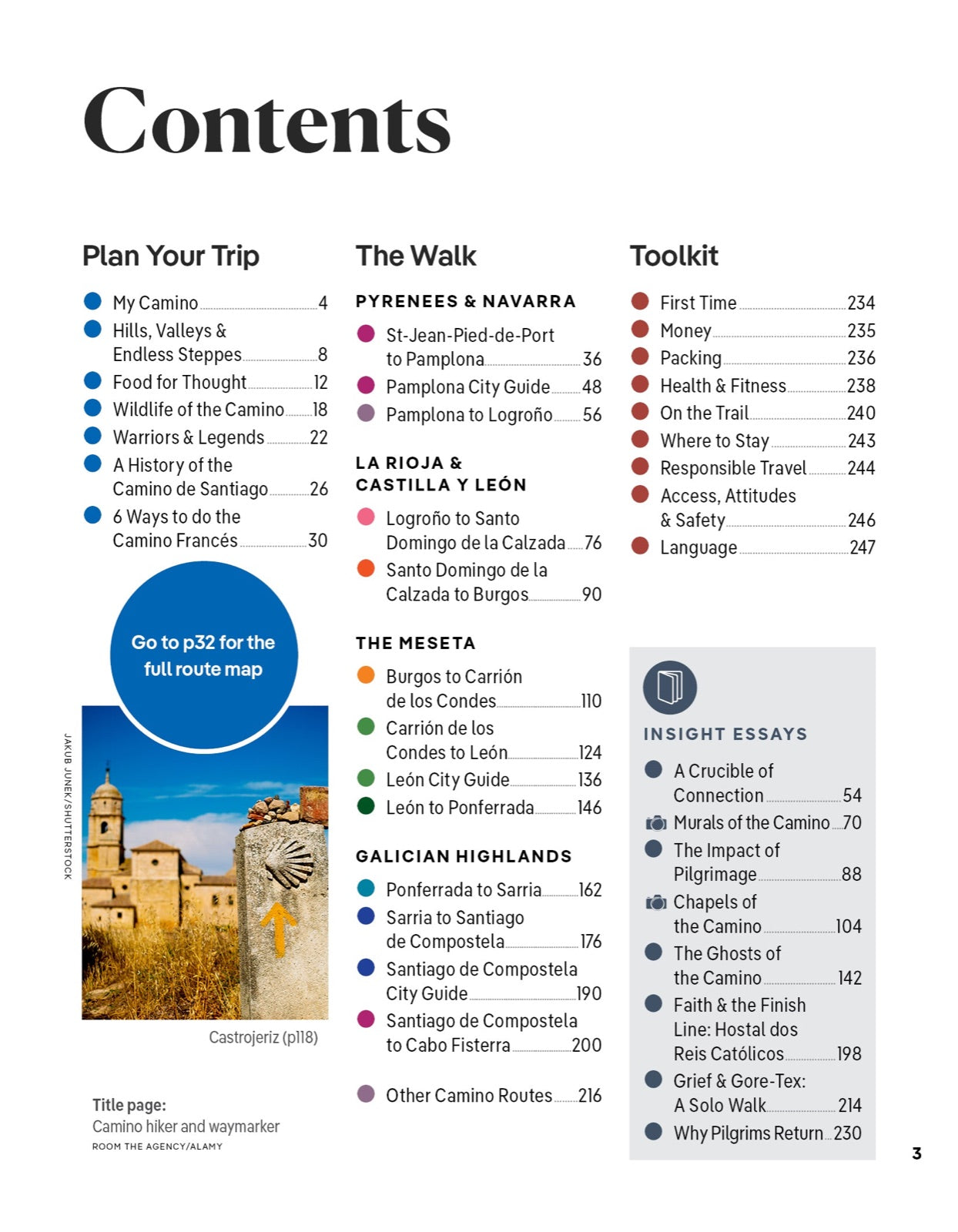 Lonely Planet Journey Camino de Santiago inside page 3