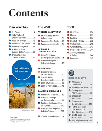 Lonely Planet Journey Camino de Santiago inside page 3