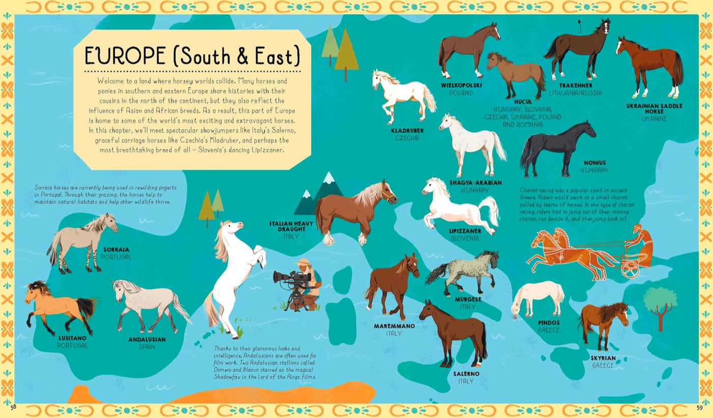 Lonely Planet Kids Atlas of Horses and Ponies inside page 8