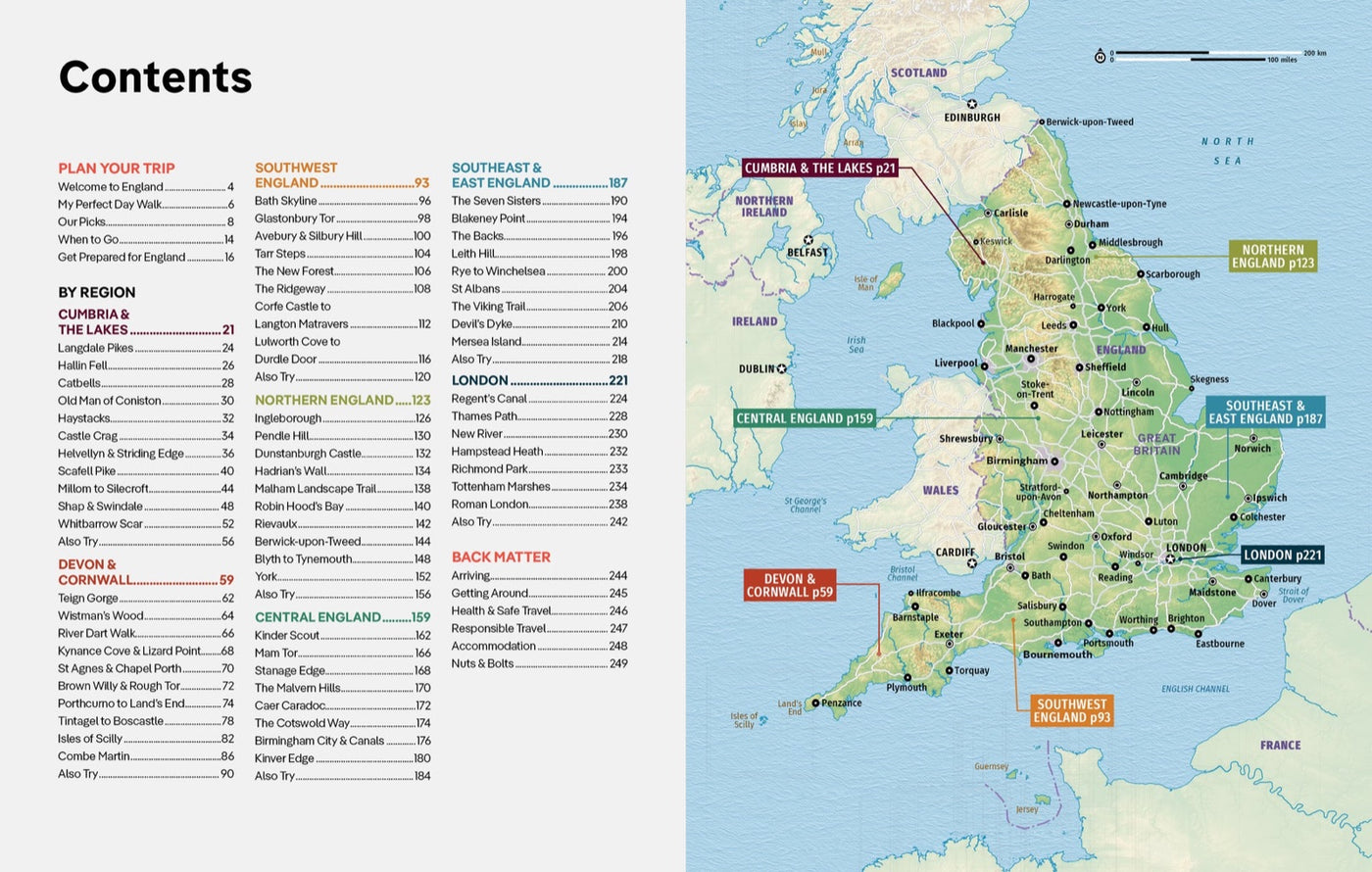 Lonely Planet Best Day Walks England inside page 1
