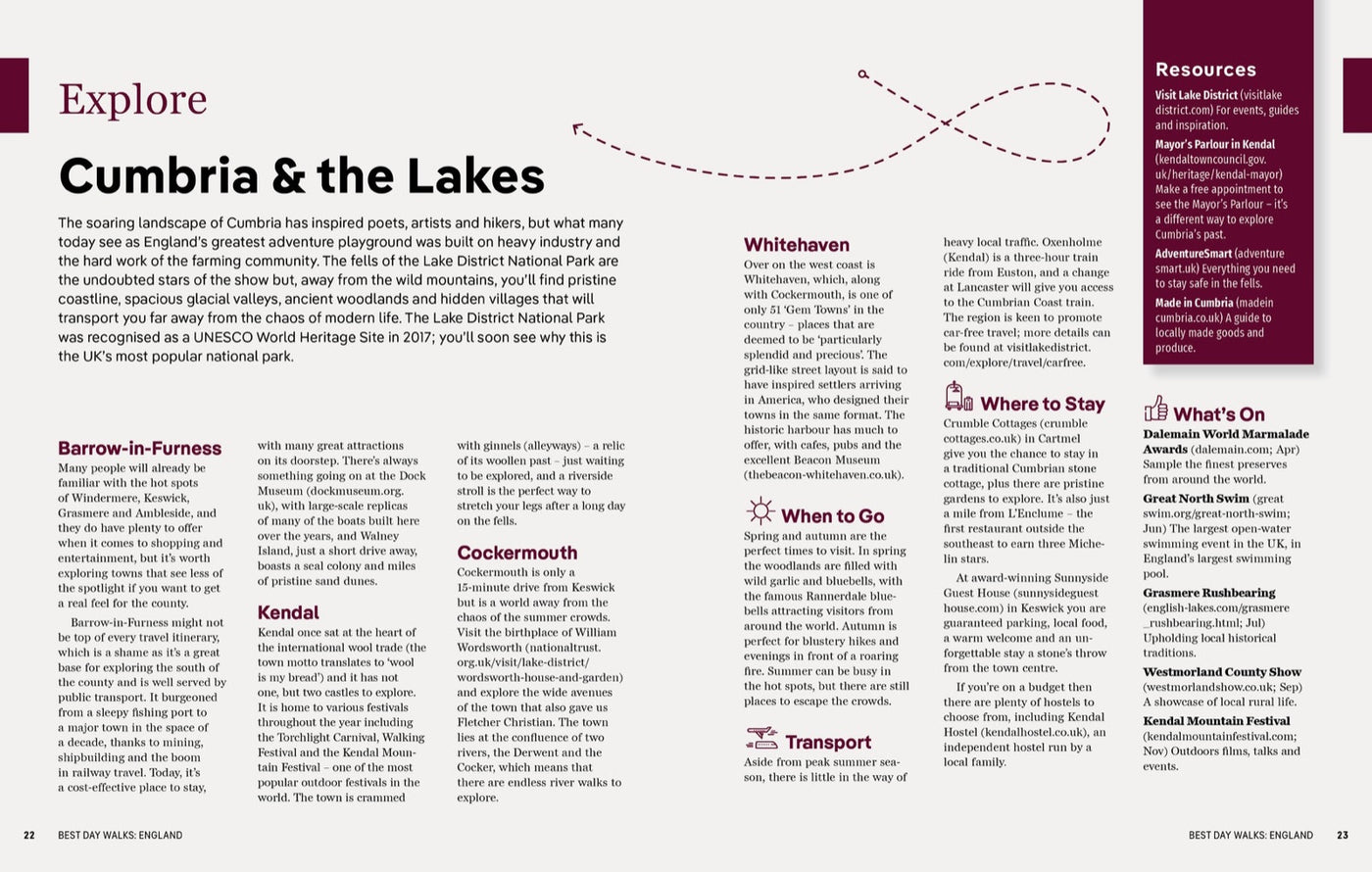 Lonely Planet Best Day Walks England inside page 8