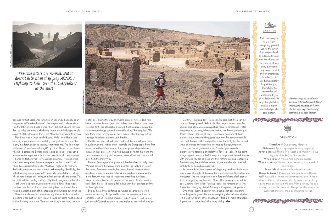 Lonely Planet Epic Runs of the World inside page 5