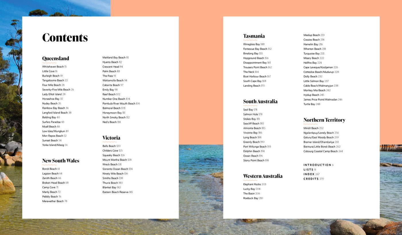 Lonely Planet Best Beaches Australia inside page 1