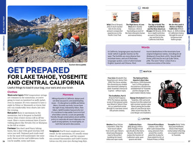 Lonely Planet Lake Tahoe, Yosemite and Central California inside page 6