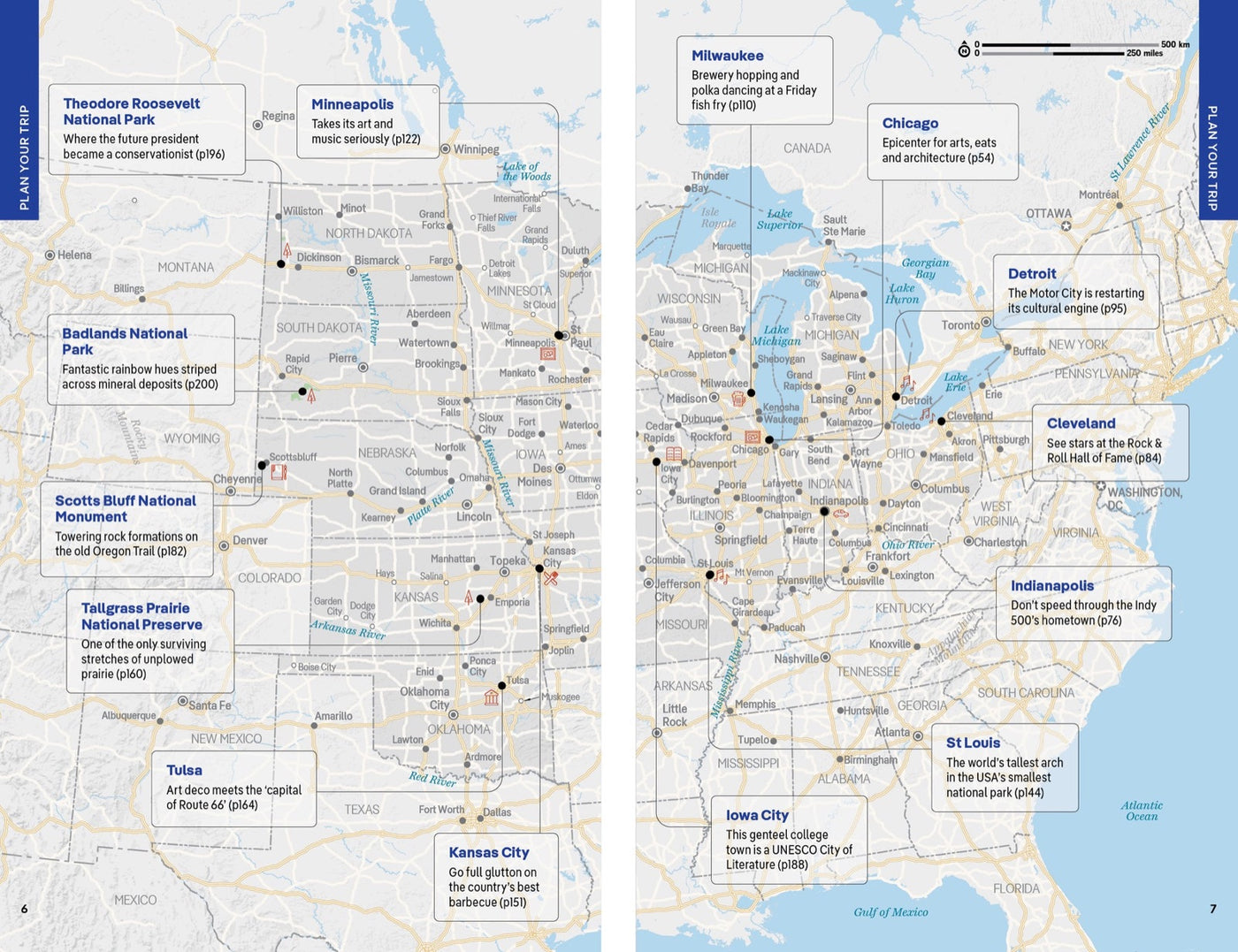 Lonely Planet Midwest USA inside page 2