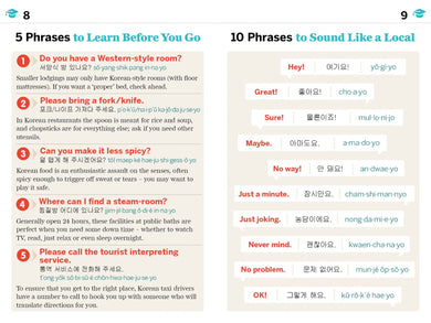 Lonely Planet Korean Phrasebook & Dictionary inside page 3