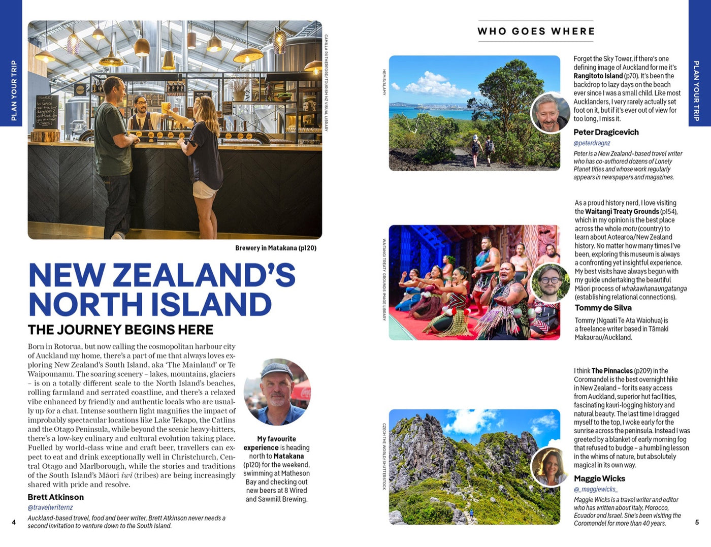 Lonely Planet New Zealand's North Island inside page 2